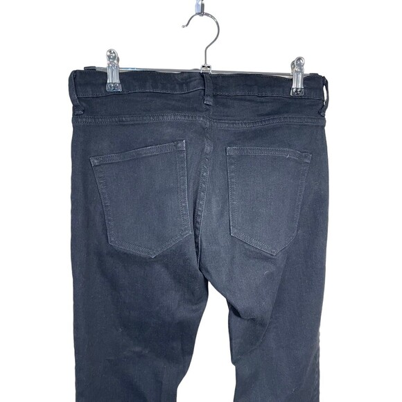 Everlane Black Mid Rise Ankle Denim Jeans 28‎ EUC stretch cropped - Picture 4 of 12